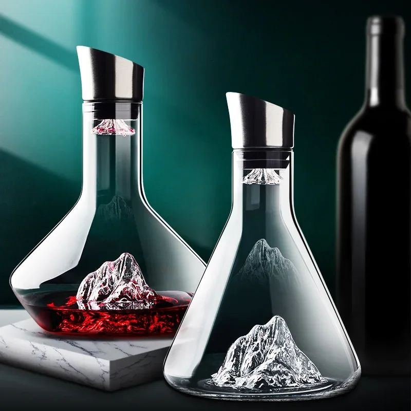Wine Glass Set Crystal - 1500ML Whisky Dekanter Wein Dekanter Bleifreies