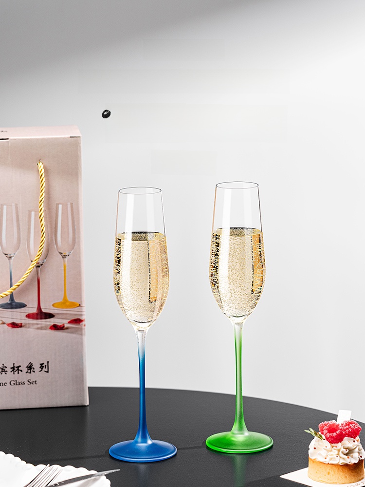 Wine Glass Set Crystal - 2026 Neues Champagnerglas-Set für Zuhause, Kristallglas