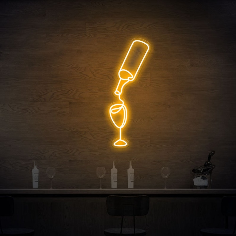 Wein Led Neon Zeichen Lichter  – Wine In Beer Store Bewertung und Preis