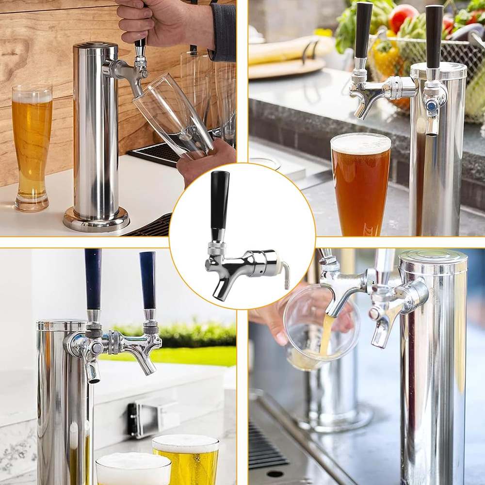 Fassbier-Wasserhahn, verchromt – Wine To Beer Bewertung und Preis