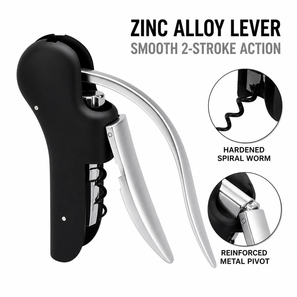 Robuster Korkenzieher aus Zink – Cork Screw Lever Bewertung und Preis