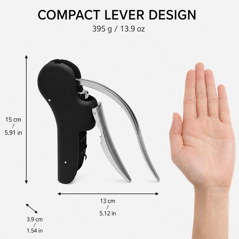 Robuster Korkenzieher aus Zink – Cork Screw Lever Bewertung und Preis