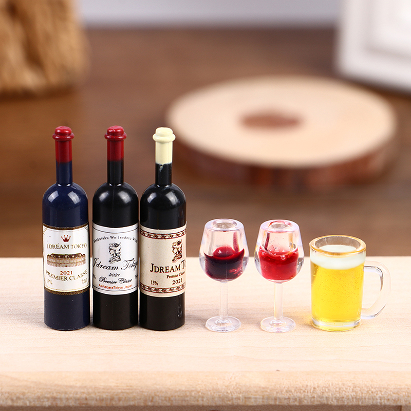 5 Stück 1:12 Puppenhaus Miniat – Wine Beer Europe Bewertung und Preis