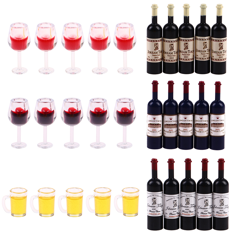 5 Stück 1:12 Puppenhaus Miniat – Wine Beer Europe Bewertung und Preis