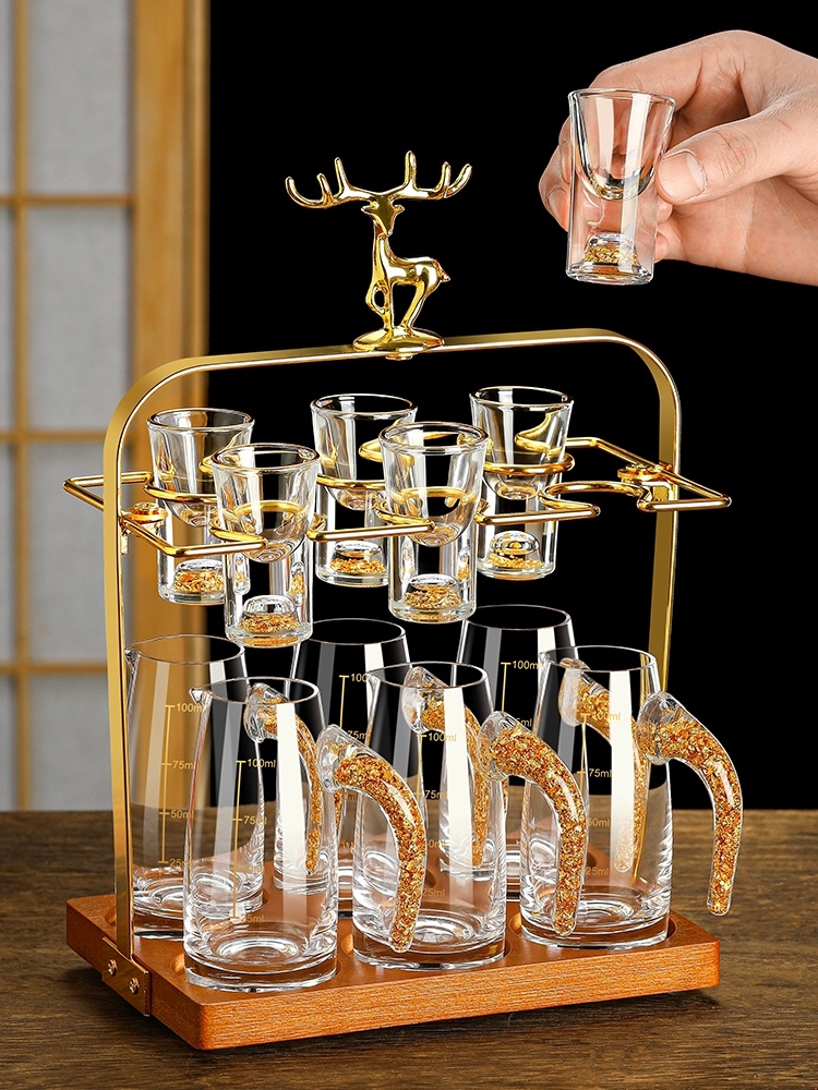 Chinesisches Weinglas-Set mit  – Wine Glass Set Crystal Bewertung und Preis
