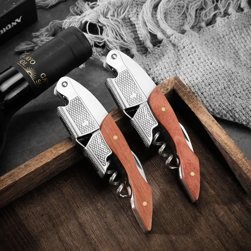 Edelstahl und Holz 1-teiliger  – Cork Screw Lever Bewertung und Preis